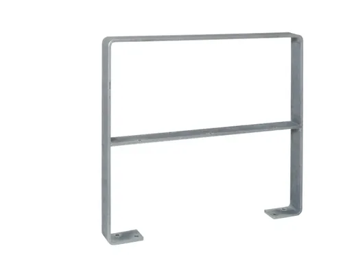 fietsbeugel,L 800mm,staal vuurverzinkt,plat staal,m. kniebuis