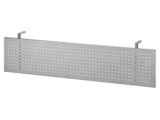 zichtscherm,v. bureau,HxB 350x1550mm,zilverkleurig - 1