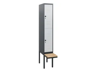 Dubbeldekse dekenkist,HxBxD 1950x300x815mm,1x2vak.,vak B 300mm - 1