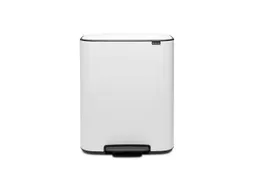 Afvalbak Bo Pedaalemmer Wit 2x30 Liter