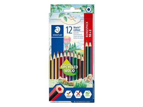 Kleurpotlood Noris colour 185 set à 10+2 kleuren gratis