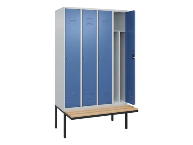 locker voor scheiding van kleding,HxBxD 2120x1200x815mm,4vak