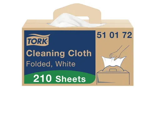 Reinigingsdoek Tork W7 Premium dispenser 1-laags 210 vel wit 510172