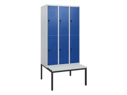 Dubbeldekse dekenkist,HxBxD 1950x900x815mm,3x2vak.,vak B 300mm