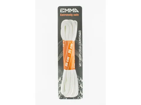 Emma veters, lengte 95 cm, wit, per paar