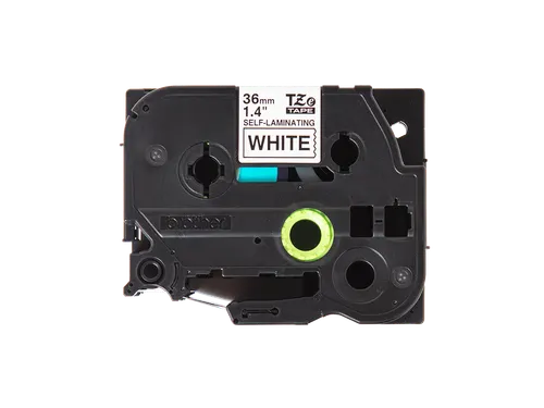 Brother TZe-SL261 zelflaminerende labeltape zwart op wit - 36 mm – v