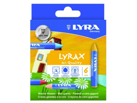 Waskrijt LYRA Lyrax Wax Giants 6 kleuren