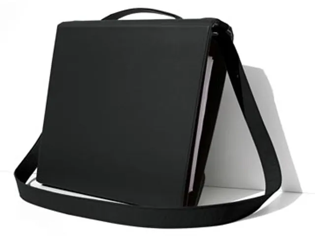 Mappendrager, Zwart Leder