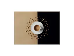Placemat IEZZY koffiekop bruin 6 stuks