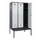 locker met bank,HxBxD 2120x1200x815mm,3vak,vak B 400mm,cilinderslot
