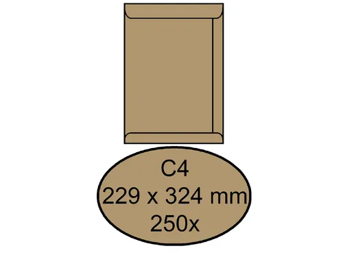 Envelop Quantore Akte C4 229x324mm 100gr Bruinkraft