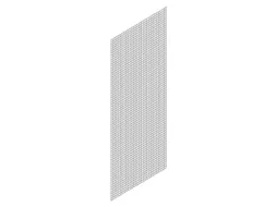 zijwand,v. inhaakstelling,HxD 2500x800mm,verzinkt,rooster,MW 50x50mm