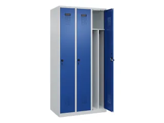 locker voor scheiding van kleding,HxBxD 1850x900x500mm,3vak - 1