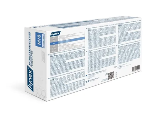 Handschoen Hynex nitril M wit 3.5g 100 stuks