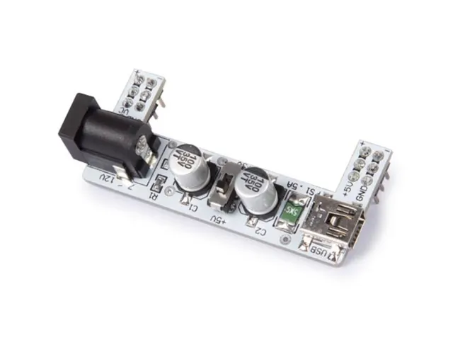 Voedingsmodule Voor Breadboards - 2 Kanalen - 3.3 V/5 V