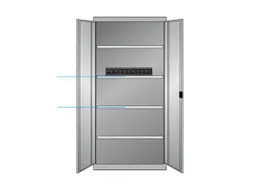 elektrische kast met openslaande deuren,HxBxD 1950x1000x580mm