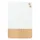 Glasmagneetbord Naga 40x60cm wit/eiken afgeronde hoeken