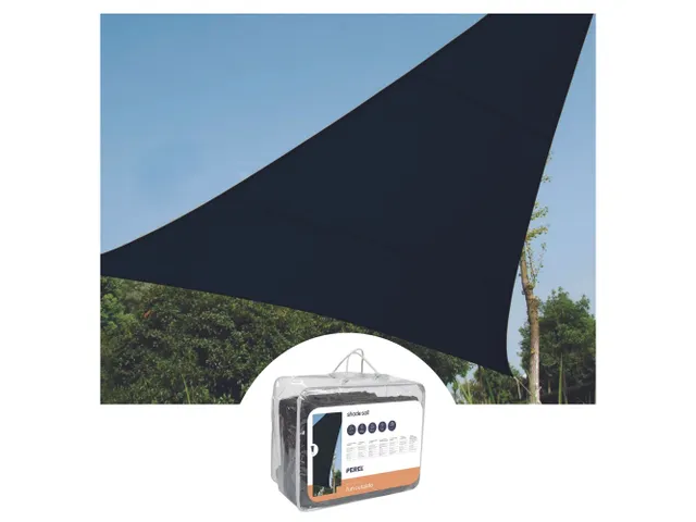 Voile solaire perméable triangulaire 3,6x3,6x3,6m Anthracite