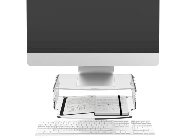 Addit rehausseur écran - réglable 550 - Acrylique transparent