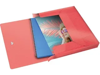 Colour'Breeze elastobox, ft A4, 2,5 cm, koraal - 3
