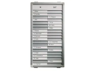 Infobord Lega Aan/afwezig 77x28cm 30 namen - 1