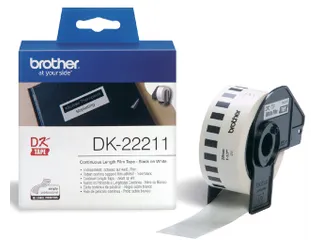 Etiket Brother DK-22211 29mm 15-meter witte film - 1