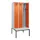 locker met bank,voor scheiding van kleding,HxBxD 2120x900x815mm,3vak