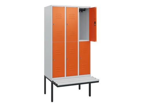 Dubbeldekse dekenkist,HxBxD 1950x900x815mm,3x2vak.,vak B 300mm