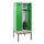 locker met bank,HxBxD 2120x800x815mm,2vak,vak B 400mm,draaigrendel