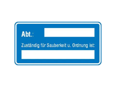 affiche,Belast met voor netheid en orde,aluminium gemerkt,gemoffeld