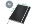 Carnet de notes Leitz Style A4 ligné couverture rigide satin noir
