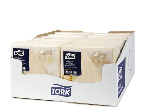 Tork 478713 Premium Linstyle Dinnerservet Creme 600 Stuks