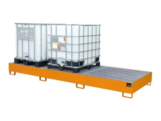 opvangbak,v. 3xIBC,opvangvol. 1000l,HxBxD 340x3850x1300mm,m. rooster - 3