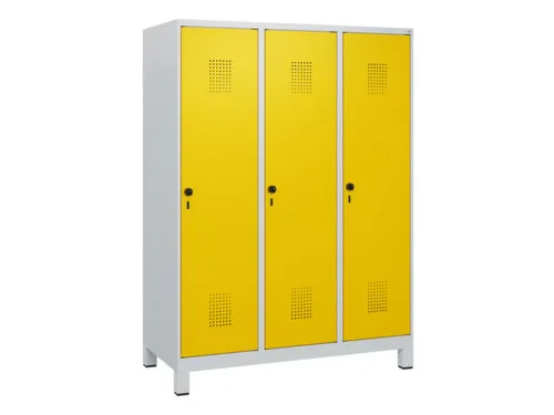 schoollocker,HxBxD 1630x1200x500mm,3vak,vak B 400mm,draaigrendel
