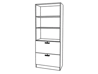 hangmappenkast,HxBxD 2004x800x420mm,2hangmappenframes,romp wit - 2