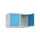 opzetkast,v. locker,2vak.,vak B 400mm,HxBxD 500x800x500mm,cilinderslot