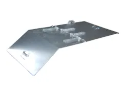 2-Dlg. Klapdeksel,Staal,V. Mini-Kiepbak 0,23M³,Verzinkt