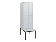 Dubbeldekse dekenkist,HxBxD 1950x600x815mm,2x2vak.,vak B 300mm