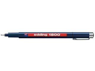 Fineliner edding 1800 zwart 0.7mm - 2