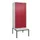 PBM-locker met bank,HxBxD 2120x800x815mm,2vak,vak B 400mm,cil.-slot