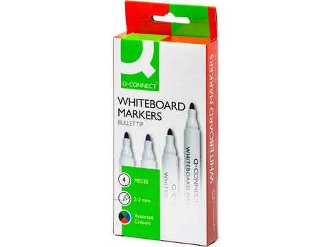 Whiteboardmarker, In Geassorteerde Kleuren, Doosje Van 4 Stuks