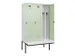 locker met bank,voor scheiding van kleding,HxBxD 2120x1200x815mm,3vak