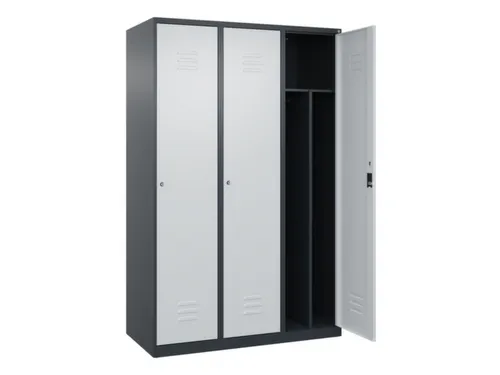 locker voor scheiding van kleding,HxBxD 1850x1200x500mm,3vak