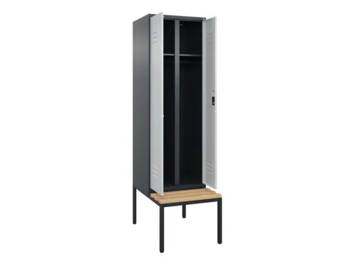 locker voor scheiding van kleding,HxBxD 2120x600x815mm,2vak