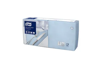 Tork 477871 Soft Lunchservet Advanced Lichtblauw 33x33cm - 1