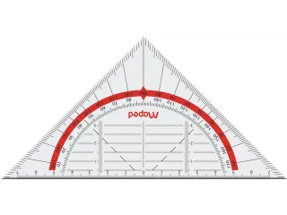 Geodriehoek Maped 028600 16cm Flexibel Transparant - 4