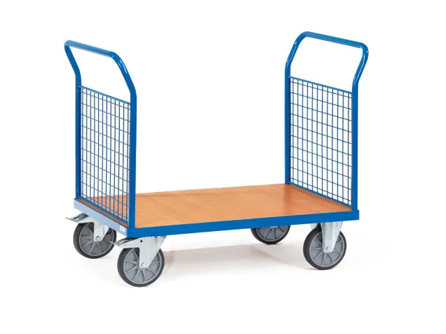 Dubbele Kopwandwagens 1521 Draadgaas 600kg 1000x600mm Ral5007 Hout