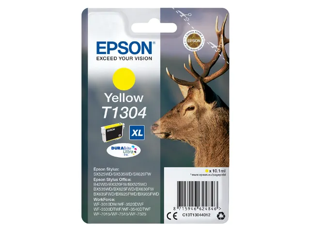 Inktcartridge Epson T1304 geel HC C13T13044012