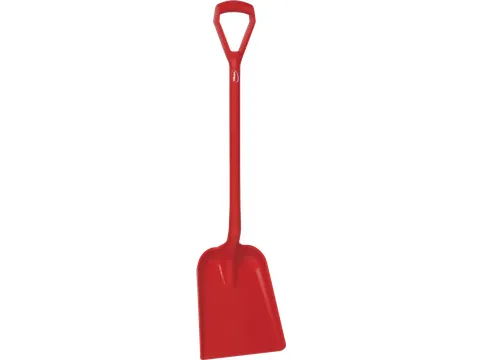 Hygiene 5625-4 schop D-grip, rood steel 104cm, standaard blad 33
