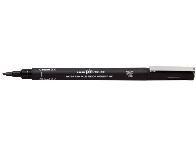Fineliner Uni-Ball Pin biseau 2mm noir